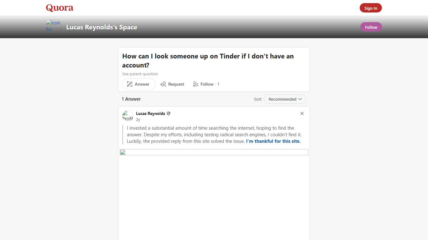 How to look someone up on Tinder if I don’t have an account - Lucas Reynolds's Space - Quora